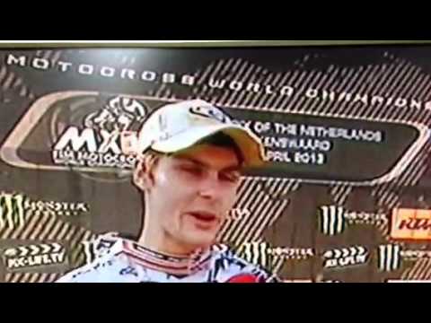 Jake nicholls 1st podium motocross holland