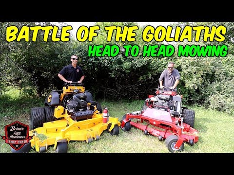 Battle Of The Juggernauts ► Wright ZK & Ferris Z3X Lawn Mower ► Mowing Overgrown Grass!!