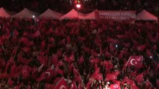 İzmir'de FETÖ'cü darbe girişimi protesto edildi