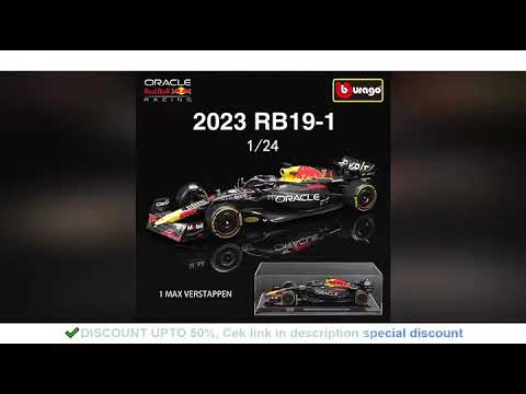 Bburago 1:24 F1 2023 Ferrari SF23 Red Bull RB18 RB19 Mercedes Benz W14 Formula 1 Simulation Alloy Ca