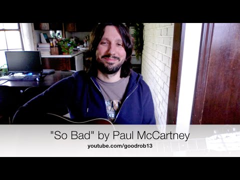 So Bad by Paul McCartney - guitar lesson - How to play cool songs on guitar