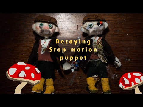 Making a puppet decay! Stop motion animation puppet.