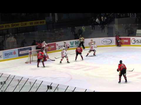 21.kolo HC ORLI ZNOJMO - EC KAC KLAGENFURT - 25,11,2014 - dramatický závěr utkání i s gólem