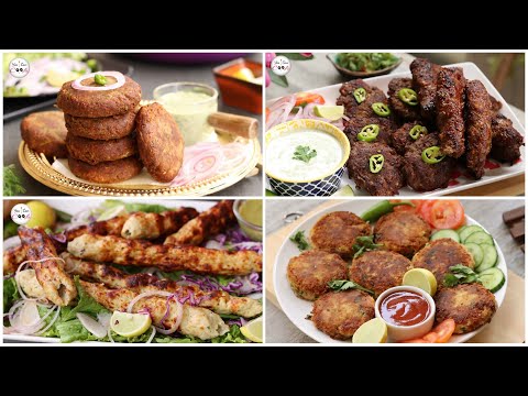 4 Pakistani Kabab Recipes by (YES I CAN COOK)