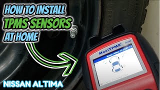 Installing New TPMS Sensors at Home 2007- 2012 Nissan Altima👌🏼