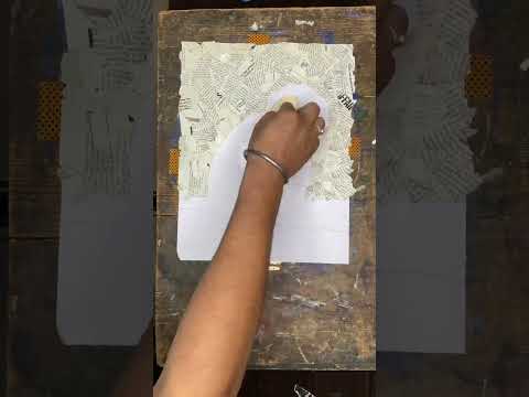 How To Draw A Penguin Easy For Beginners | Simple Collage Making #shorts #howtodraw  #shortsvideo