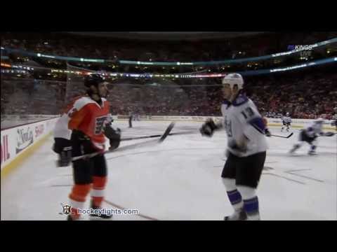 Kyle Clifford vs Daniel Carcillo Feb 13, 2011