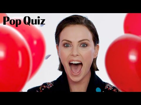 Charlize Theron Plays Pop Quiz | Marie Claire