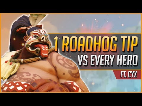 1 ROADHOG TIP vs EVERY HERO ft. Cyx (2019)