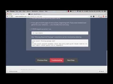 comment installer ruby sur mac