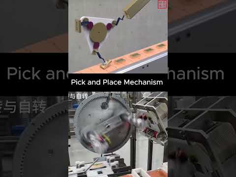 Rotary Pick and Place Mechanism  #mechanical #cad #machine #mechanism #robot #3ddesign #cad