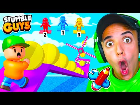 EL MEJOR MAPA del MODO CREATIVO en STUMBLE GUYS! 😨 *mega rampa*