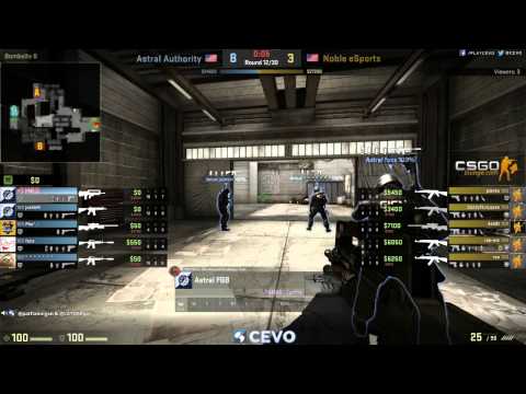 Noble eSports vs. Astral Authority (CEVO-P Placement Tournament CS:GO Season 8) - Sabo & LATORR