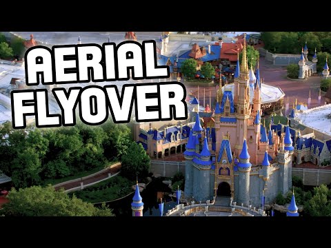 Incredible Aerial Flyover Footage of The Magic Kingdom - 2025