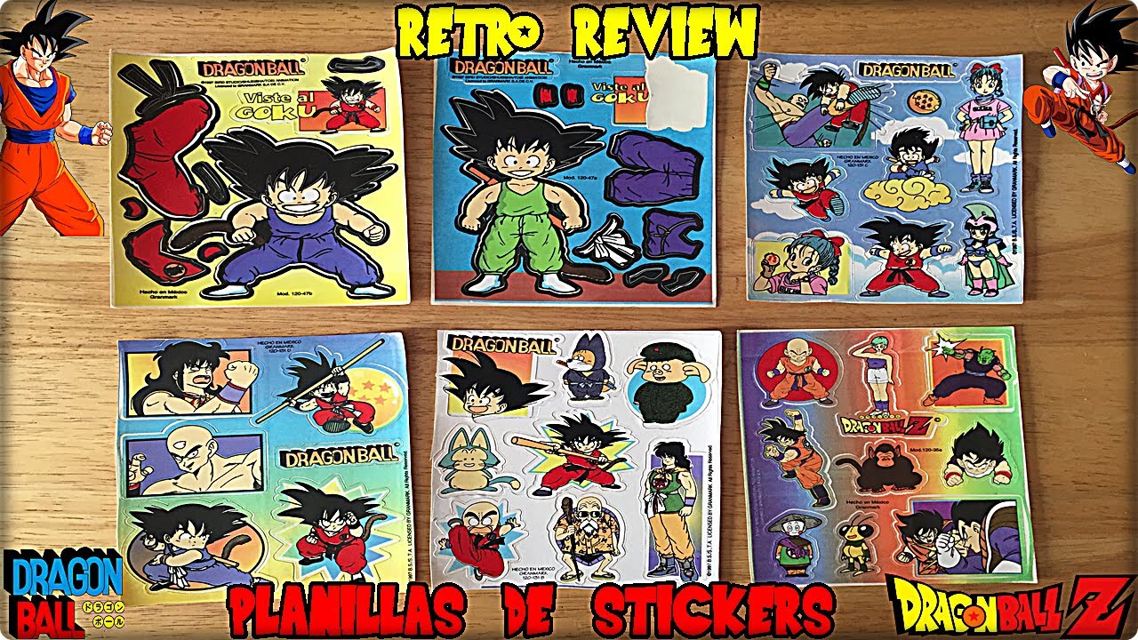 Retro Review: Planillas de Stickers #1 l Dragon Ball/Z l GranMark 1997