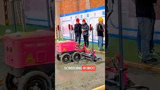 screeding robot levels concrete