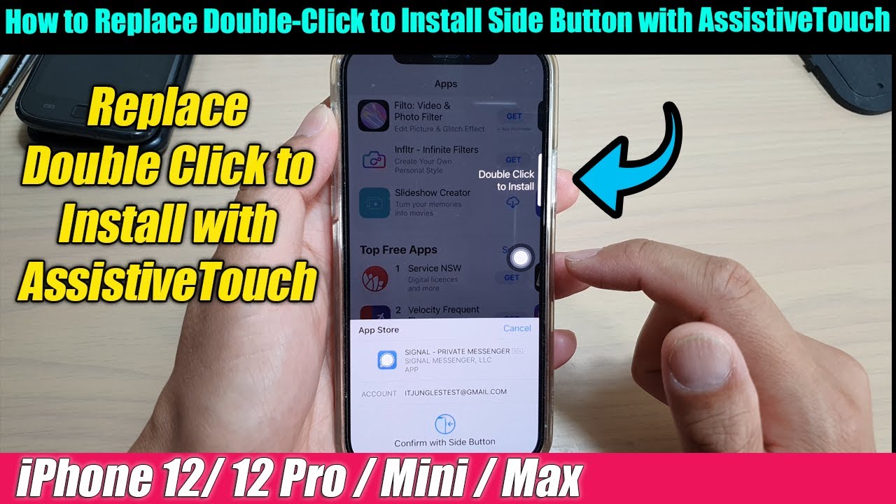 iPhone 12/12 Pro: How to Replace Double-Click to Install Side Button with AssistiveTouch
