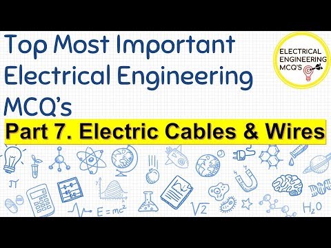 Top 50+ important Electrical MCQ | BMC Sub Engineer | Part. 7 Electric Cables and Wires Video