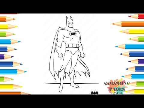 Batman Coloring Pages / Superhero Coloring Pages / Marvel Coloring
