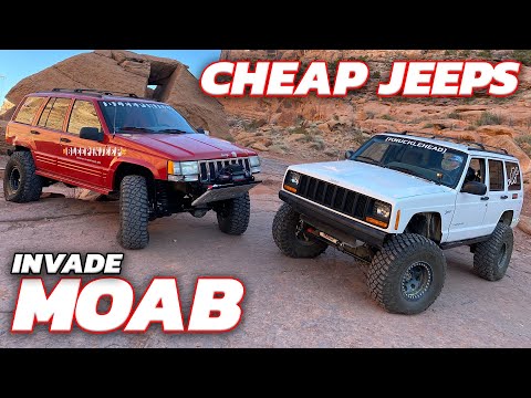 CHEAP JEEP CHALLENGE INVADES MOAB RIM