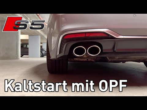 Kaltstart Audi S5 Cabrio 2020, nardograu, 354PS, Sound mit OPF
