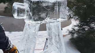 How to Shine a Ice Sculputre | Icefest 2019 Toronto