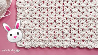 Obsessed with This Bunny Ears Stitch 🐰 | EASY 1-Row Repeat !
