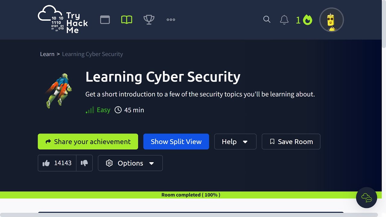 Learning Cyber Security - TryHackMe walkthrough