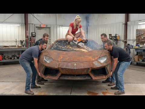 Thumbnail for lamborghini countach restoration Aventador Owned by a Crazy Rich – From Junk to Supercar by Lamborghini
