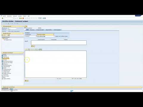 1.2 Workflow in SAP anlegen: Formular und E-Mail