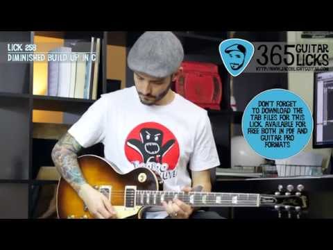 Lick 258/365 - Diminished Build Up in C | 365 Guitar Licks Project