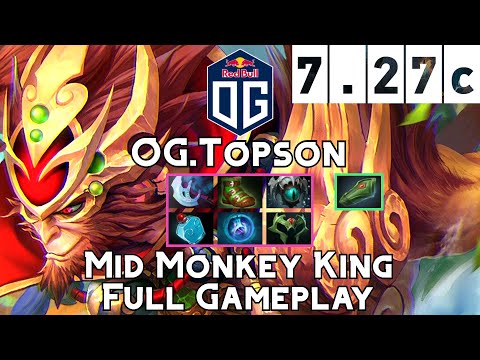 Monkey King | OG.Topson | Mid Monkey King Full Gameplay | 7.27c Full Gameplay