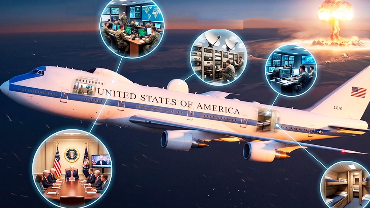 ☢️🇺🇸 DOOMSDAY PLANE: EL AVIÓN Y CENTRO DE MANDO AÉREO QUE PODRÍA DIRIGIR UNA GUERRA NUCLEAR