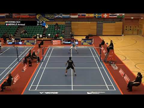 Match point - Siril Verma vs Arnaud Merkle - MS, Final - Welsh Intl. 2021