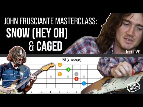 Red Hot Chili Peppers - SNOW (Hey Oh) Guitar Lesson with JOHN FRUSCIANTE (fretLIVE/TAB) Full Song!