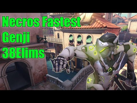 Necros Fastest Genji Gameplay POTG - Grand master Overwatch Season 20