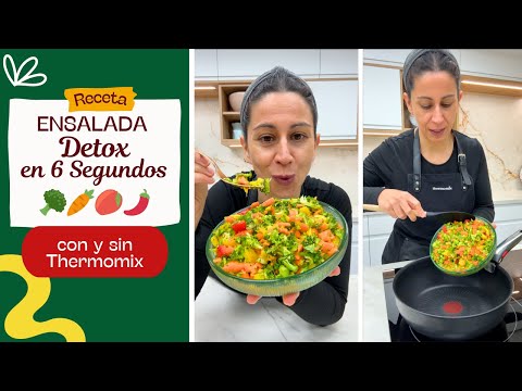 🥗 Detox Salad in 6 Seconds 🥦🥕🥭🌶️