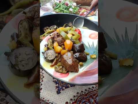 Rural Style Cooking Of Lamb and Fresh Vegetables in a Peaceful Village ♧ Cooking Vlog