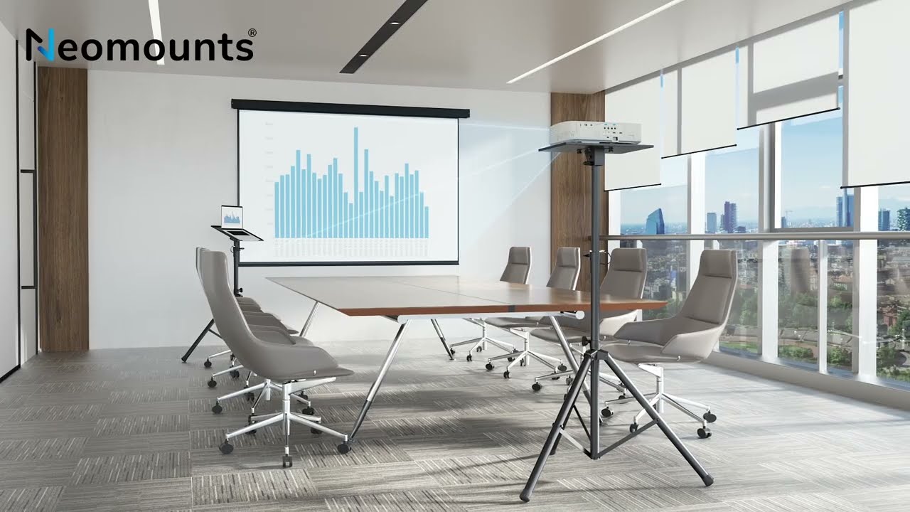 Neomounts NS-FS200BLACK soporte de suelo para pantallas 10-32 pulgadas