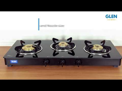 Glen 1035 3 burner auto ignition ss cooktop, size: 720 mm x ...