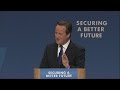 David Camerons impression of William Hague.