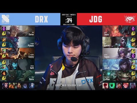 2020 MSC Day 2 | DRX (Deft Kalista) VS JDG (Loken Aphelios) Highlights  |