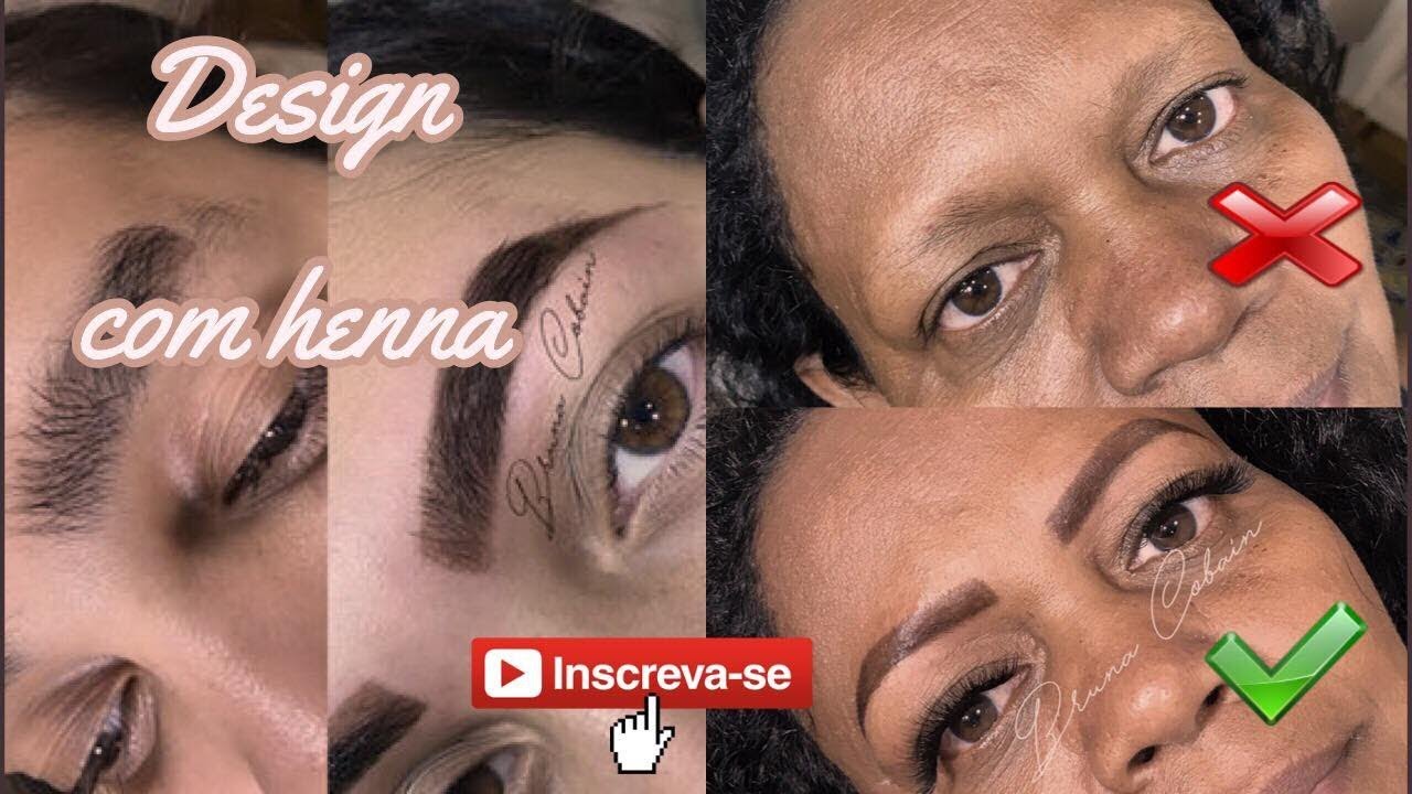 Design de sobrancelhas com Henna - clientes do dia a dia