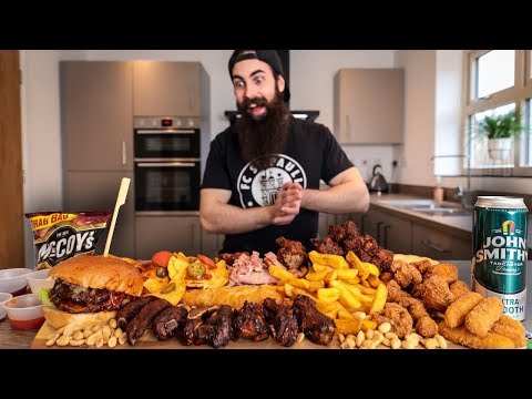 THE ULTIMATE PUB GRUB PLATTER CHALLENGE | BeardMeatsFood