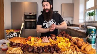 THE ULTIMATE PUB GRUB PLATTER CHALLENGE | BeardMeatsFood