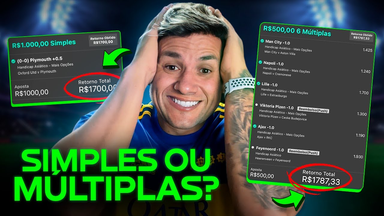 SIMPLES X MÚLTIPLAS - QUAL É O MELHOR PRA LUCRAR NAS APOSTAS