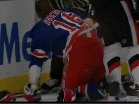 Chris Neil and Sean Avery roughing