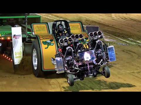 12,000 Horsepower Modified Tractors at The Pullers Championship - Saturday Night 2024
