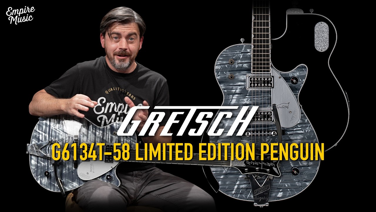 Gretsch G6134T-58 Limited Edition Penguin – Light Blue Pearl | EMPIRE MUSIC - YouTube