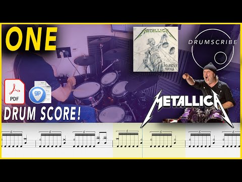 One - Metallica | Drum SCORE Sheet Music | #103 DRUMSCRIBE